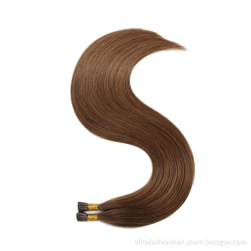 Customized Color I Tip Hair Extensions Double Drawn Remy Cuticle Aligned 100 Keratin I Tip Hair Wholesale